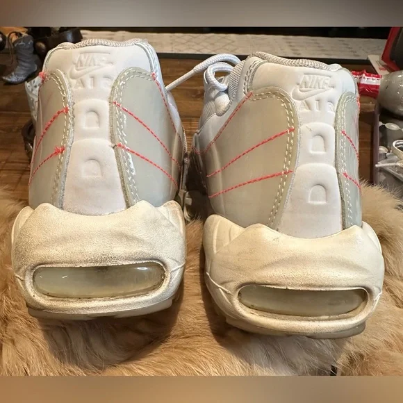 Nike Air Max 95 SE Womens 9 Half Blue Summit White Off Shoes 918413-400 - Picture 6 of 8